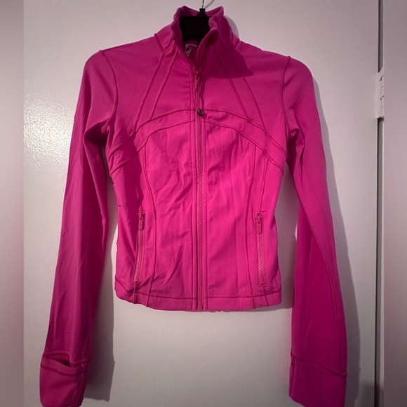 💗SOLD💗Lululemon Define Cropped Jacket *Nulu Sonic Pink Size 4 - Picture 1 of 4